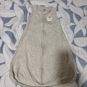 Sleeveless Light Gray Kids Sleep Sack with Sheep Applique